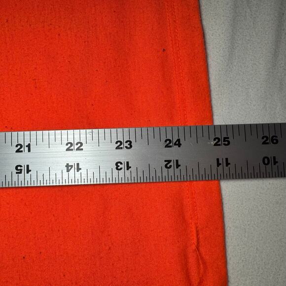 Strapless orange tube dress with ruffled top. Junior’s size L/G (11-13) - Picture 6 of 6